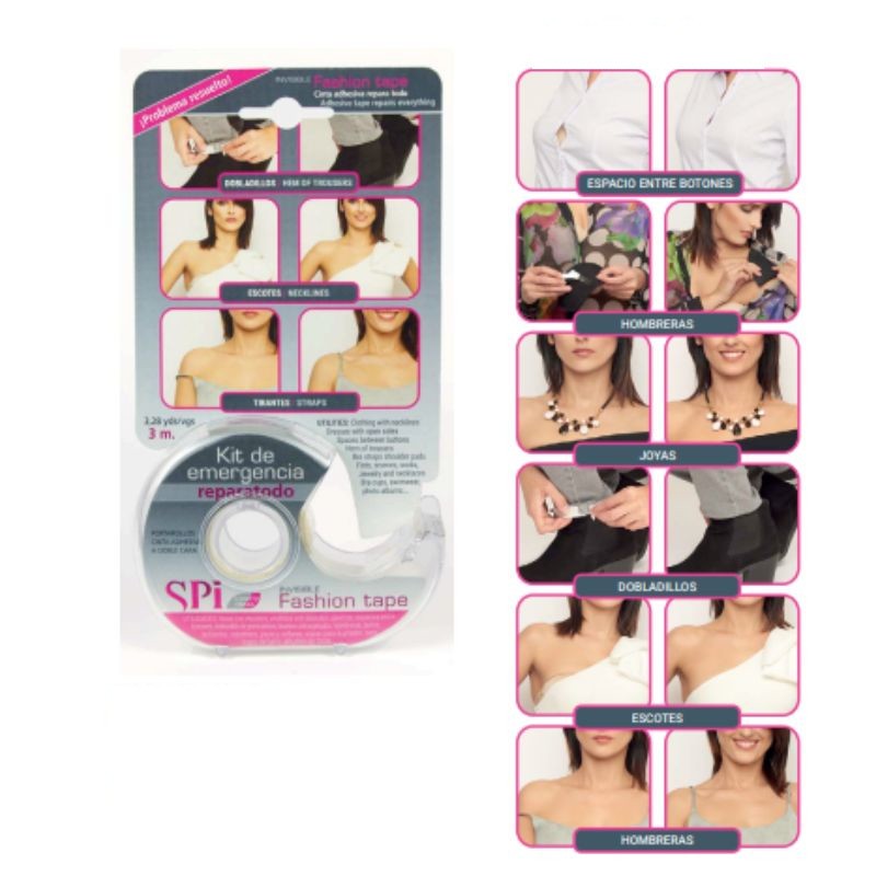 Double-sided magic tape for necklines item 60004 3 meters