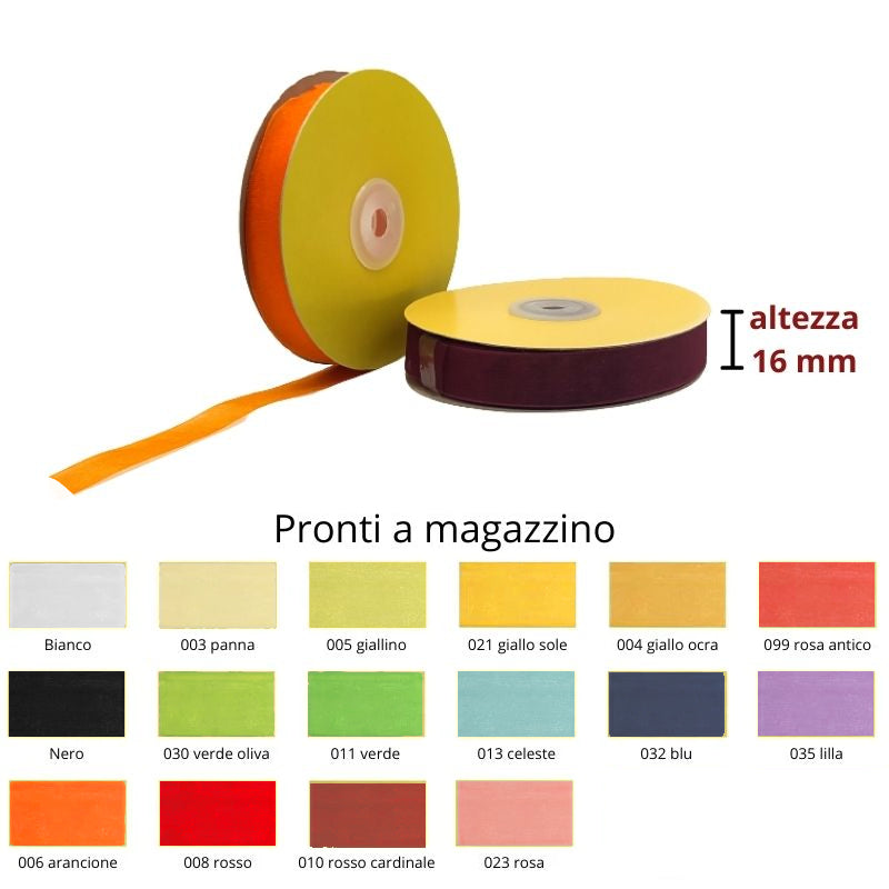 Organza ribbon h mm 16 meters 50