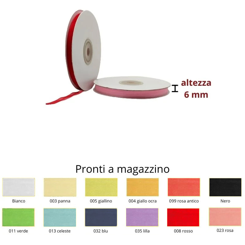 Organza ribbon h mm 6 meters 100