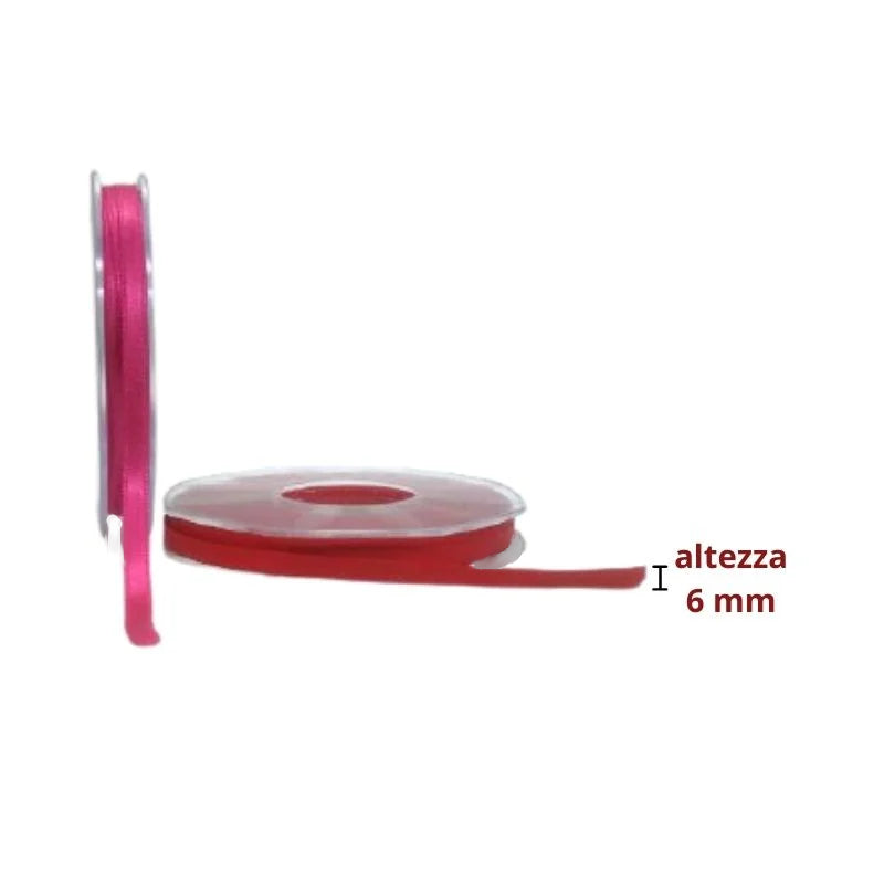 Satin ribbon h 6 mm 25 mt item A1006 25 meters