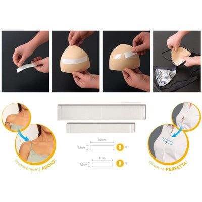 Nastro trasparente  biadesivo articolo 1212 set da pezzi 16