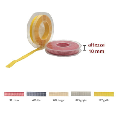 Nastro vichy micro h mm 10 articolo T2010 metri 25