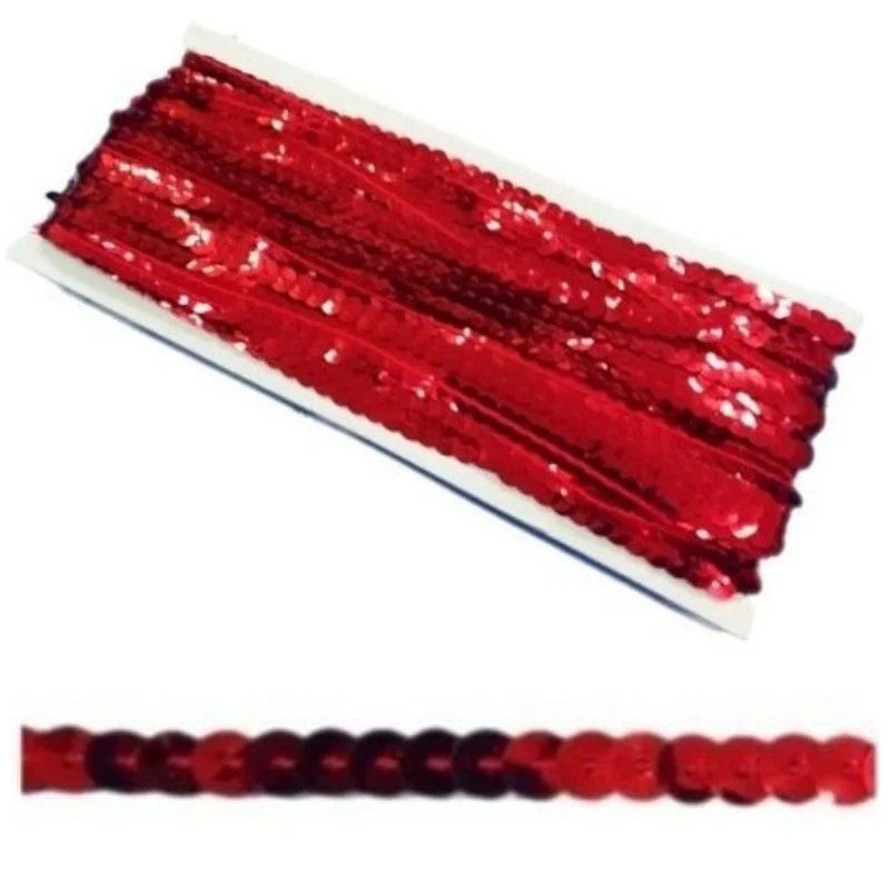 Flat sequins with thread ø mm 6 item 8/350 meters 20
