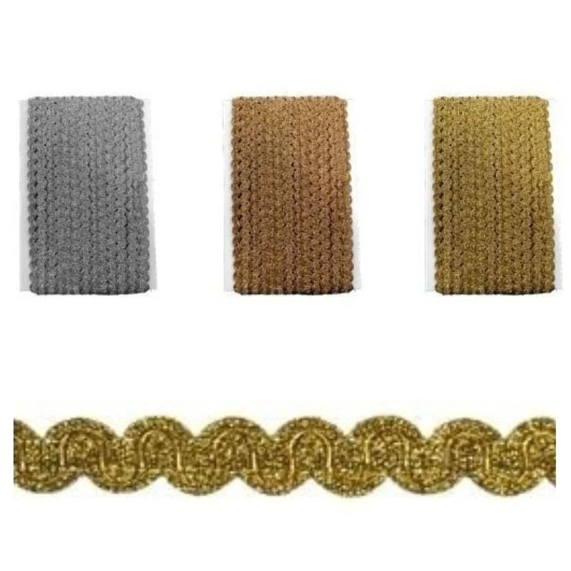 Agremano lamé trimmings h mm 13 item 5210 20 meters