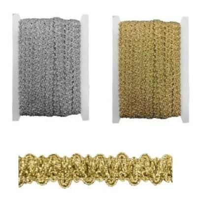 Passamaneria agremano lamè h mm 15 articolo 4181 metri 20