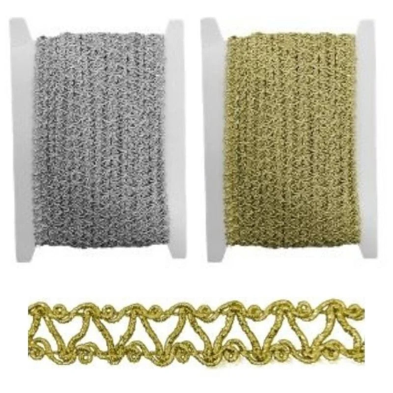 Agremano lamé trimmings h mm 15 item 4192 20 meters