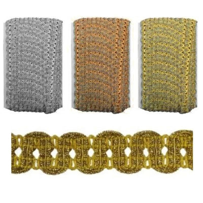 Passamaneria agremano lamè h mm 25 articolo 5217 metri 20