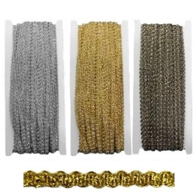Agremano lamé trimmings h mm 5 item 4085 20 meters