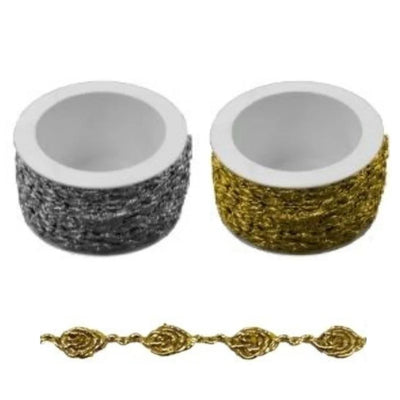 Passamaneria agremano lamè h mm 5 articolo 4106 metri 20