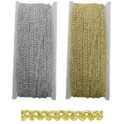 Passamaneria agremano lamè h mm 5 articolo 4130/1 metri 20