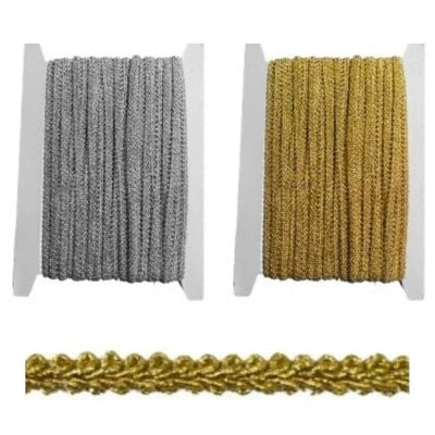 Passamaneria agremano lamè h mm 6 articolo 4130 metri 20