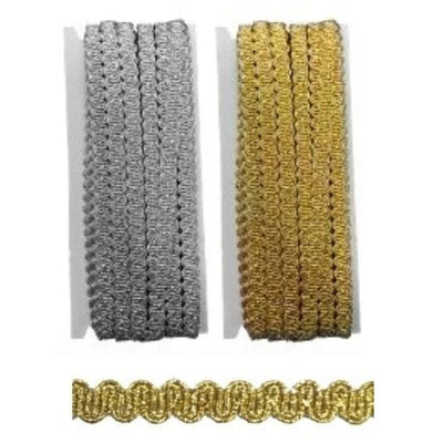 Passamaneria agremano lamè h mm 9 articolo 4064 metri 20