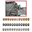 Plasticized trimmings with rhinestones h 12 mm - CH637 - 4.5 meters