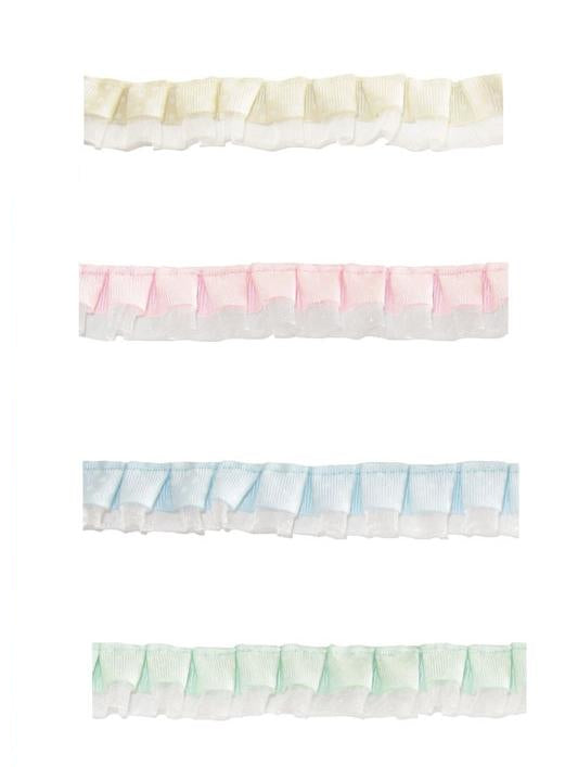 Passamaneria pois organza e raso h cm 2,5 articolo 031 metri 4,5