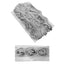 Laminated rose trimmings h 95 mm item 146 meters 6.5