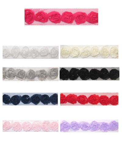 Passamaneria rosette h cm 2 articolo 256 metri 6,75