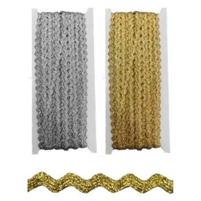 Passamaneria serpentina lamè h mm 11 articolo 454/25 metri 20