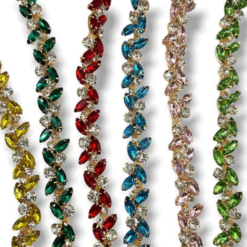 Passamaneria strass gioiello articolo FM0483