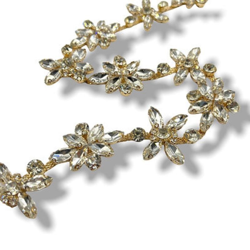 Passamaneria strass gioiello articolo FM10176