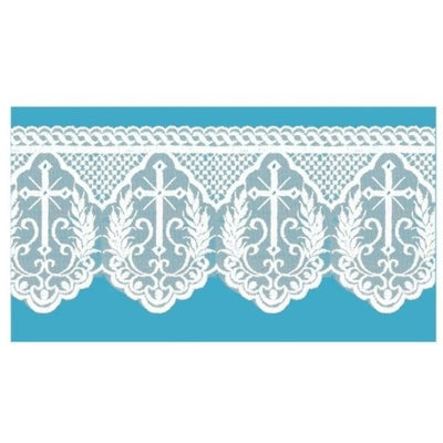 Pizzo sacro 100% poliestere  articolo 30451 metri 10