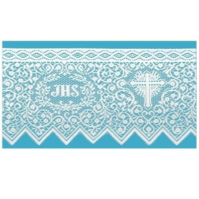 Pizzo sacro filè 100% poliestere articolo Jhs alto h cm 15 metri 10