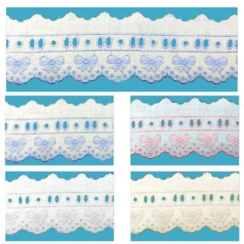 San Gallo lace with ribbon loop item 3817 13.70 meters