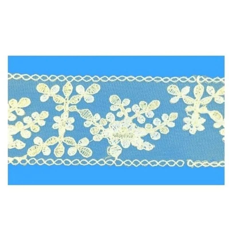 Rebrodè tulle partition lace h 6 cm item F39-1 10 metres