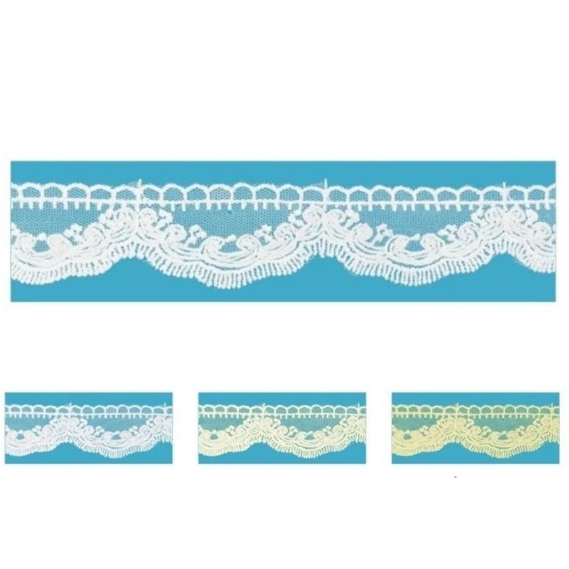 100% polyester tulle lace h 3 cm item 60119 10 meters