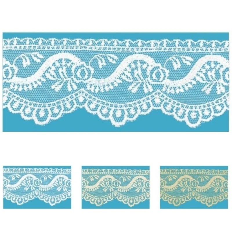 100% polyester tulle lace h 6.2 cm item 60158 10 meters