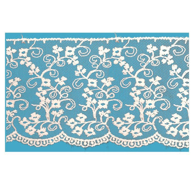 Pizzo tulle 100% poliestere h 7 cm articolo 60107 metri 10