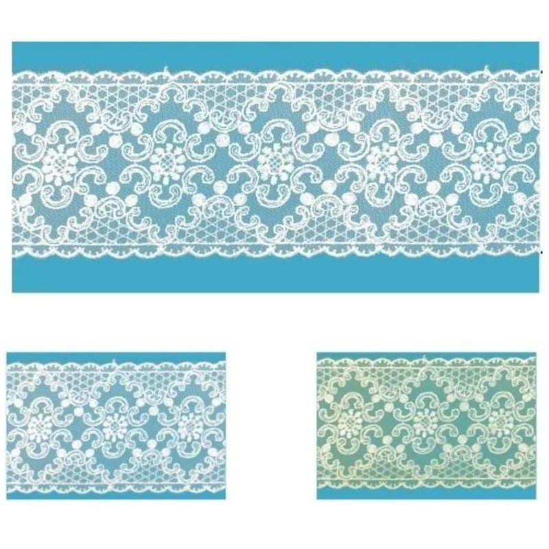 Tulle lace trim 100% polyester item 8TB8628A 10 meters