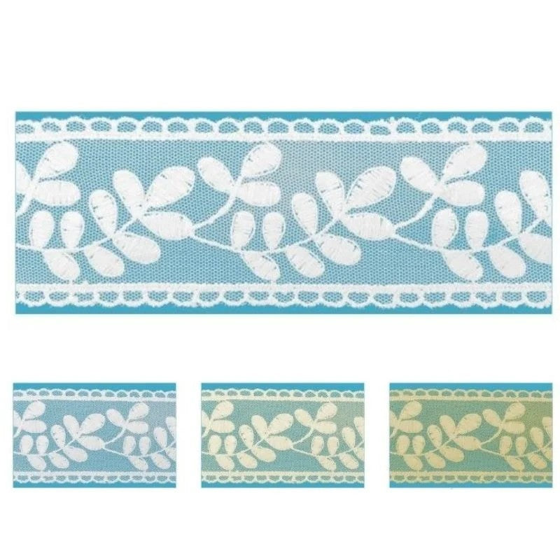 Tulle lace trim 100% polyester h 4.8 cm item 60115 10 meters