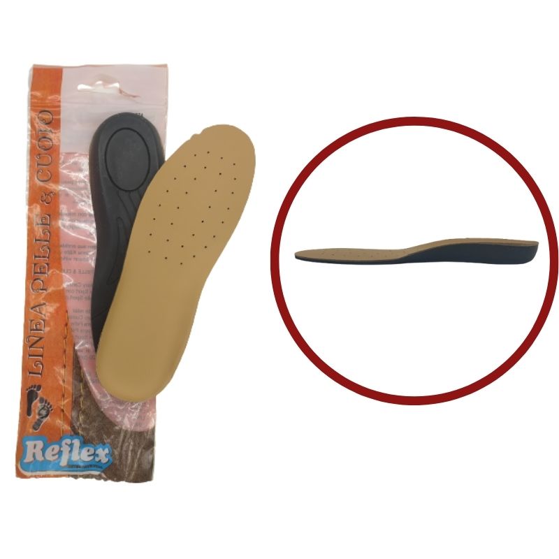 Thickened insole h 20 mm in genuine leather item 674