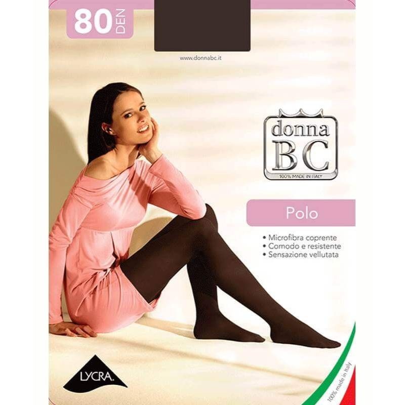 Polo 80 den (Tg 5 xxl) collant microfibra Donna Bc paia 3
