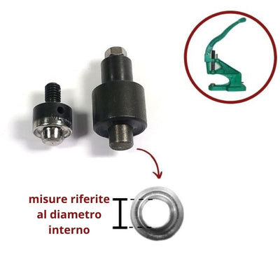 Punzone per occhielli ø mm 4|5|6|8|9 articolo 1054