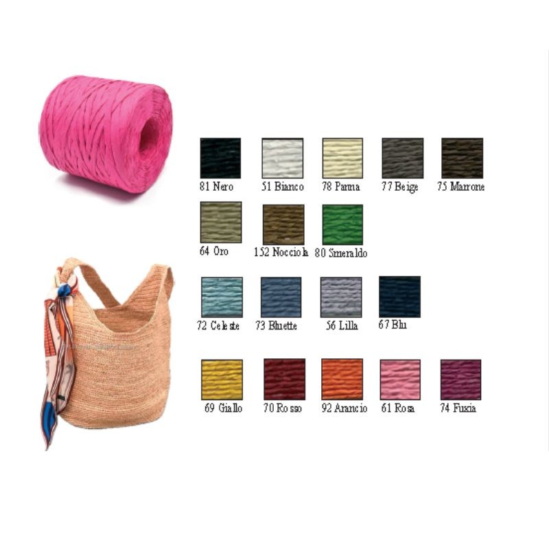 Rafia per realizzare borse articolo R600 grammi 200