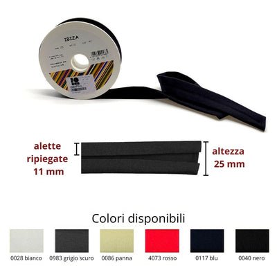 Sbieco lycra opaca h mm 25/11/11 articolo Ibiza metri 10