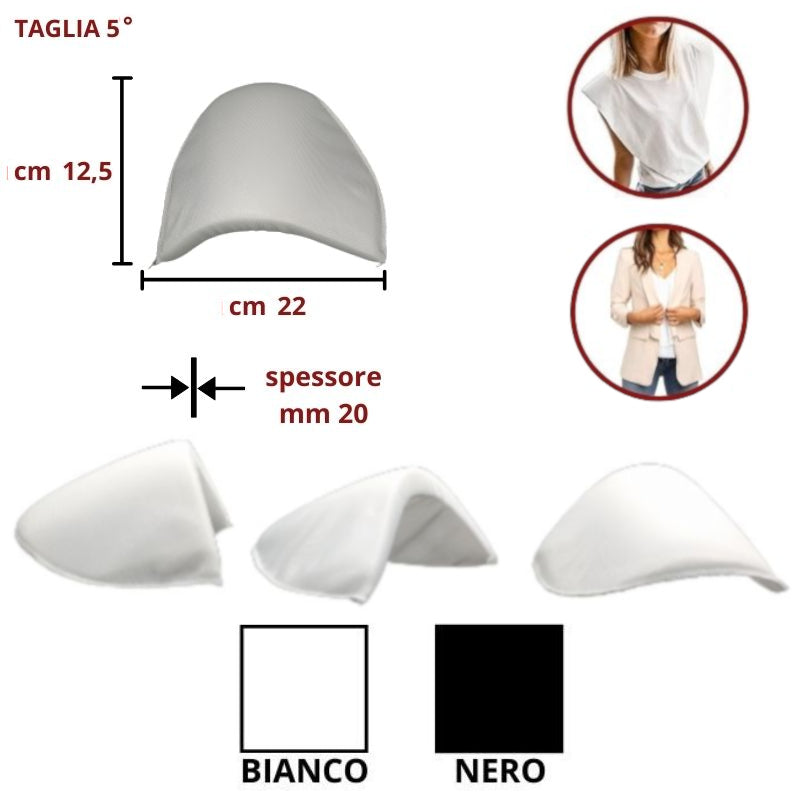 Spalline giro sella foderate taglia 5° articolo 5 paia 12