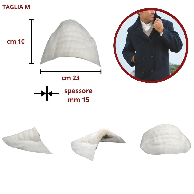 Spalline ovatta taglia M articolo E-2 paia 12