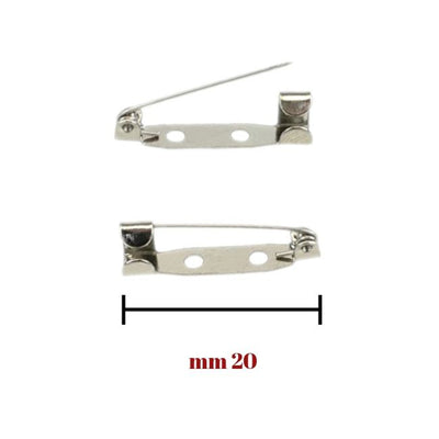 Spilla base forata cucibile h mm 20 articolo 451 pezzi 24