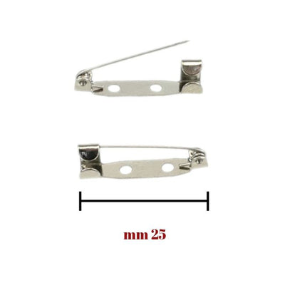 Spilla base forata cucibile h mm 25 articolo 452 pezzi 24