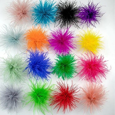 Spilla di struzzo diametro cm 15