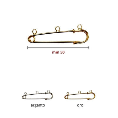 Spille balia 3 occhielli h mm 50 articolo FF187 pezzi 6