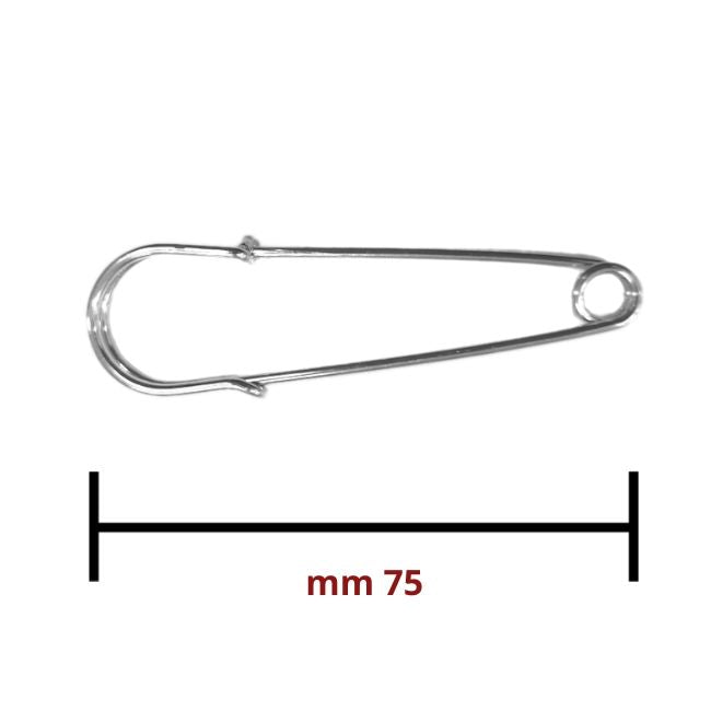 Spille kilt lunghezza mm 75 argento articolo 22104 pezzi 10