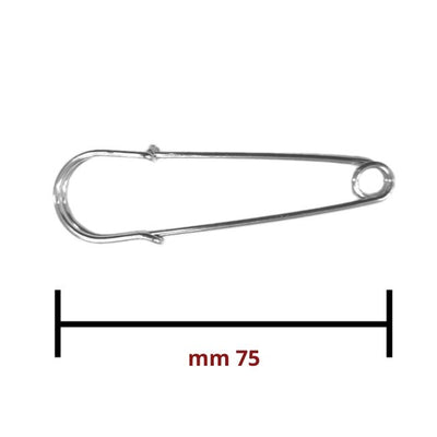 Spille kilt lunghezza mm 75 argento articolo 22104 pezzi 10