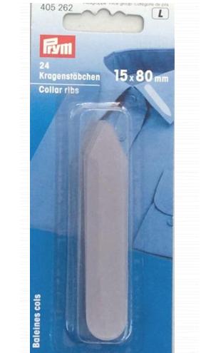 Stecche trasparenti per colli h 15 X 80 mm articolo 405262 Prym pezzi 24