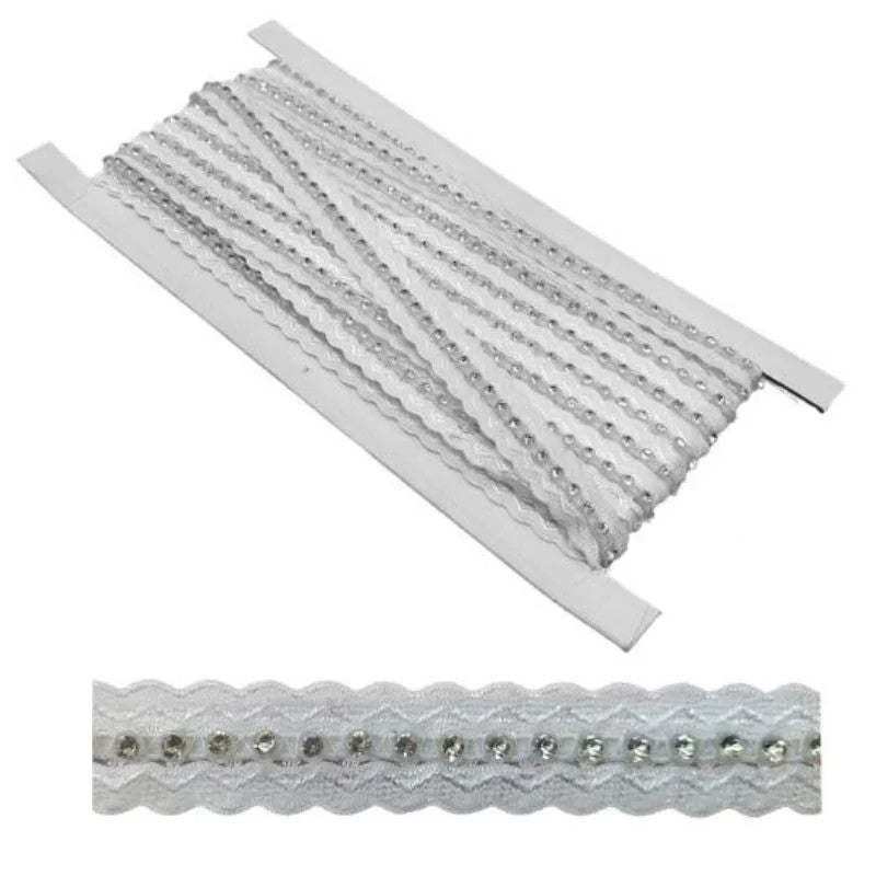 Strass cristallo su base elastica h mm 17 articolo 2104 metri 5