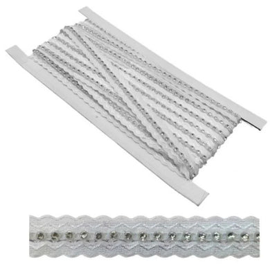 Strass cristallo su base elastica h mm 17 articolo 2104 metri 5