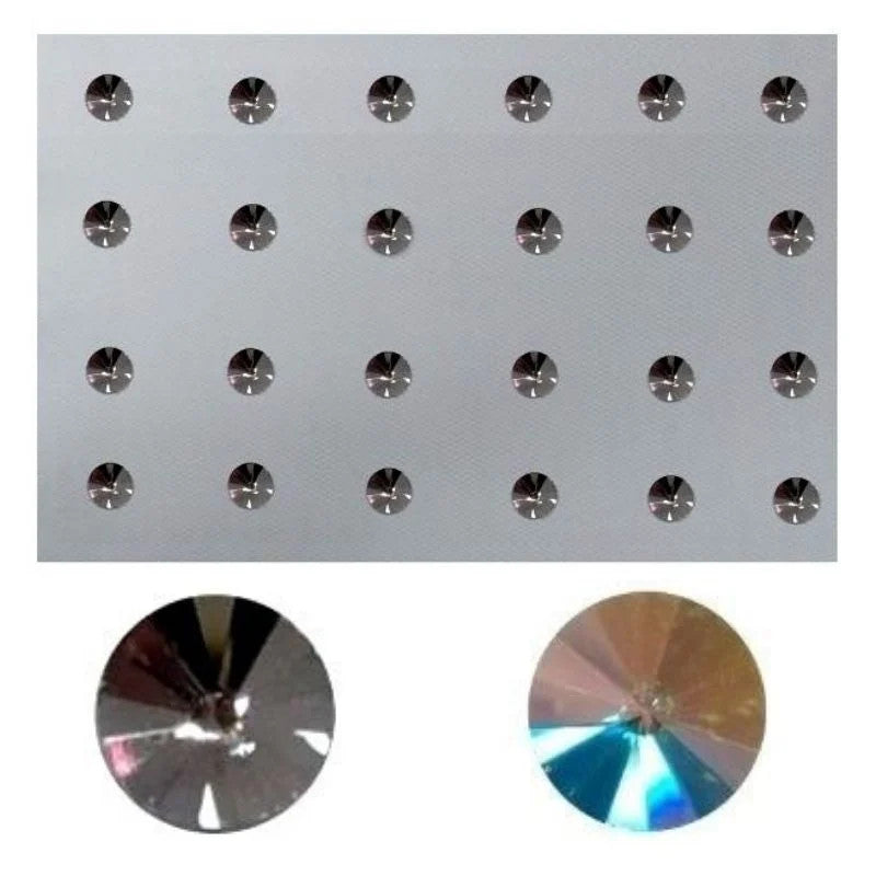 Strass termoadesivo ø mm 10 (ss48) articolo 2/1TAR10 pezzi 24