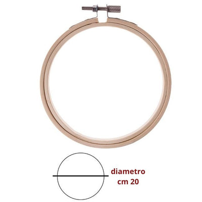 Telaio ricamo in legno ø cm 20 articolo 3601/6